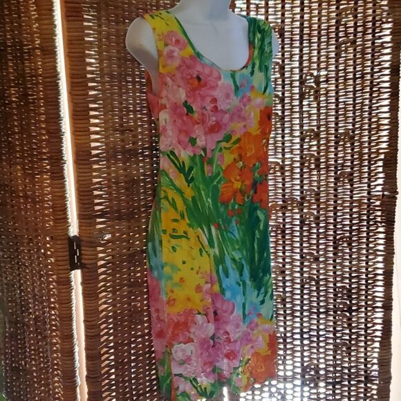 Vintage Jams World Bouquet Burst Dress L - Picture 1 of 8